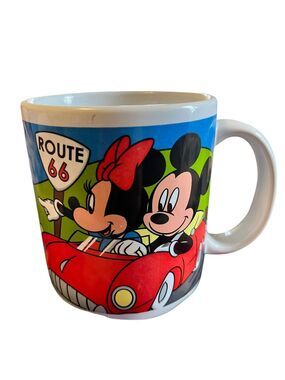 Disney Mickey Mouse Minnie Mouse Goofy California Route 66 Hollywood Mug